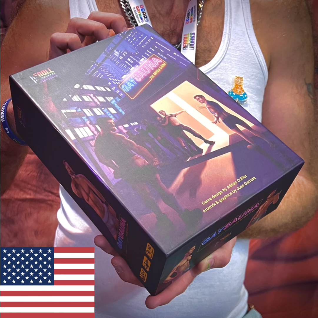 Board Game - English: RRW010 - v2 of Gay Sauna The Board Game