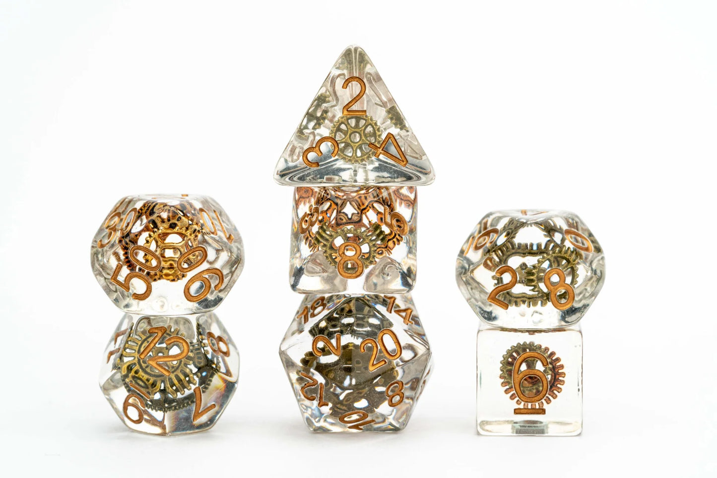 Gear Resin Poly Dice Set 16mm - - MET740