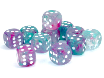 Nebula Wisteria/white Luminary 16mm d6 Dice Block (12 dice) -  - CHX27745