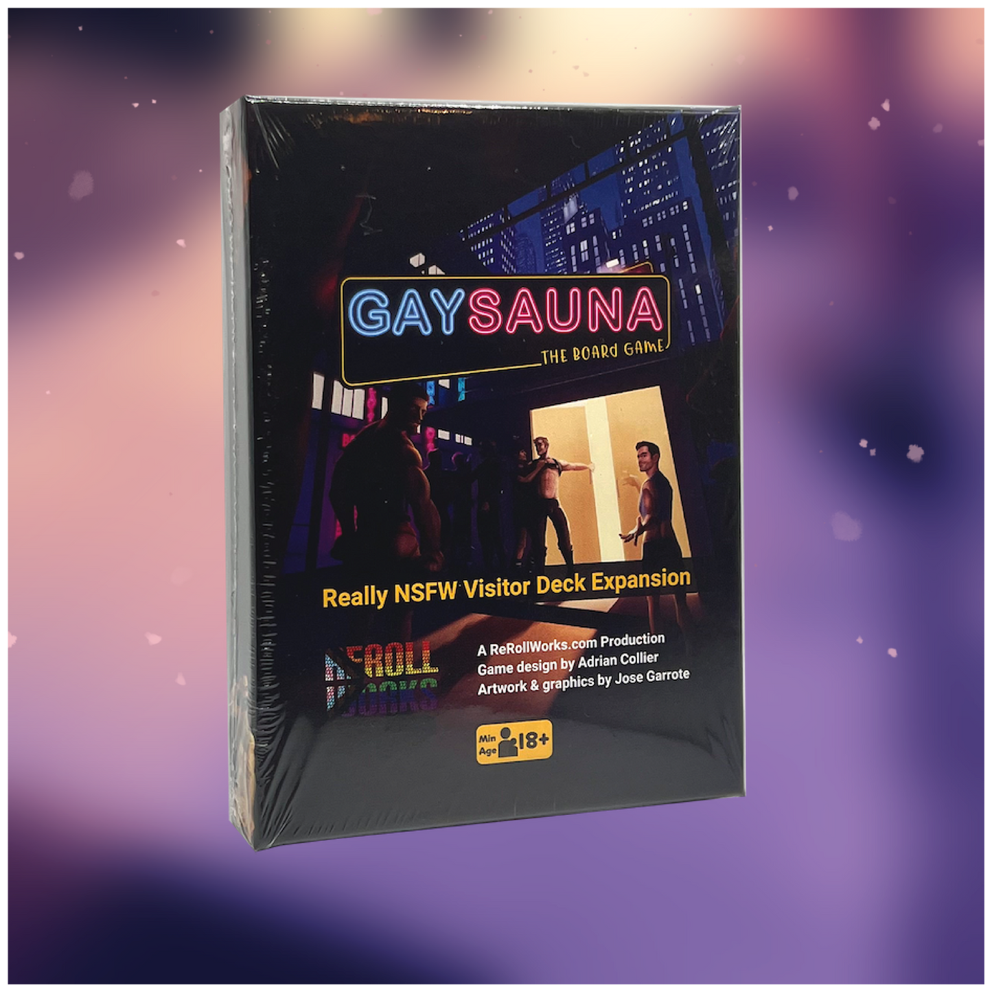 Gay Sauna the Board Game Really-NSFW Expansion v2 - RRW020