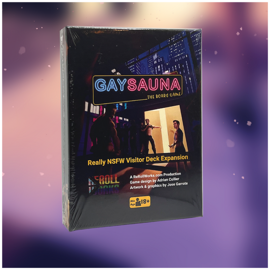 Gay Sauna the Board Game Really-NSFW Expansion v2 - RRW020