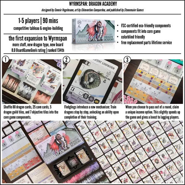 Wyrmspan Dragon Academy Expansion - English - STM854