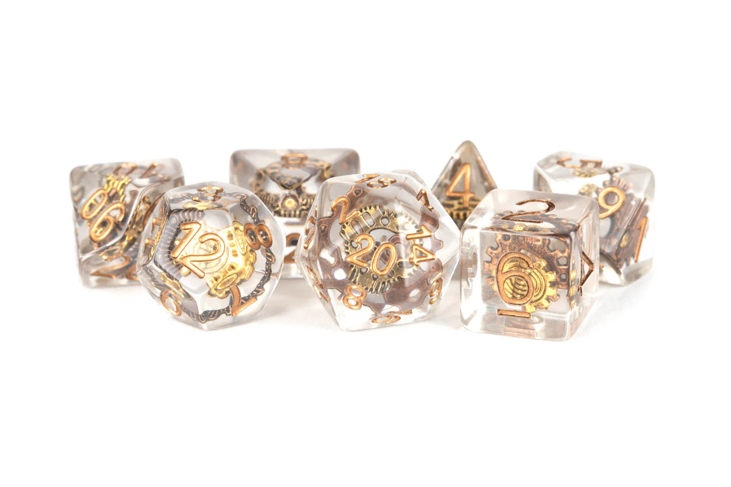 Gear Resin Poly Dice Set 16mm -  - MET740