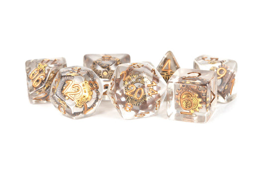 Gear Resin Poly Dice Set 16mm -  - MET740